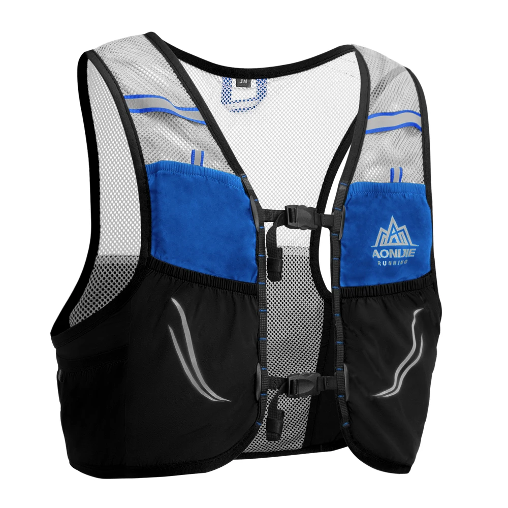 Hydration Vest - AONIJIE C932น้ำหนักเบากระเป๋าเป้สะพายหลังวิ่งเสื้อกั๊กไนลอนHydration Packกระเป๋าขี่จักรยานมาราธอนแบบพกพาUltralight 2.5L