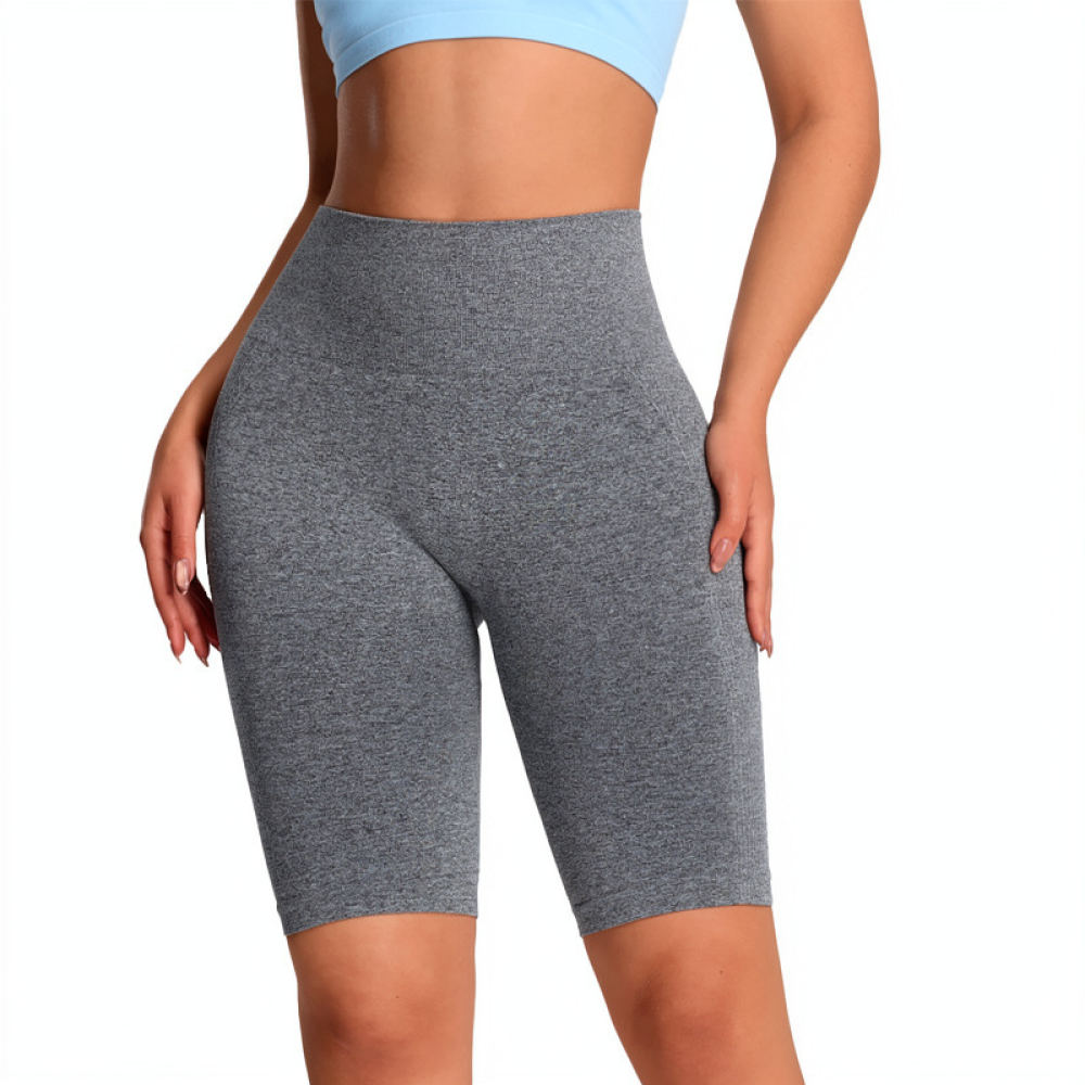 Running Gear Junior - กางเกงขาสั้นโยคะเอวสูงสำหรับผู้หญิง เลกกิ้งออกกำลังกาย กางเกงกีฬาสำหรับวิ่งและยิม นุ่ม ระบายอากาศได้ดี กระชับสะโพก