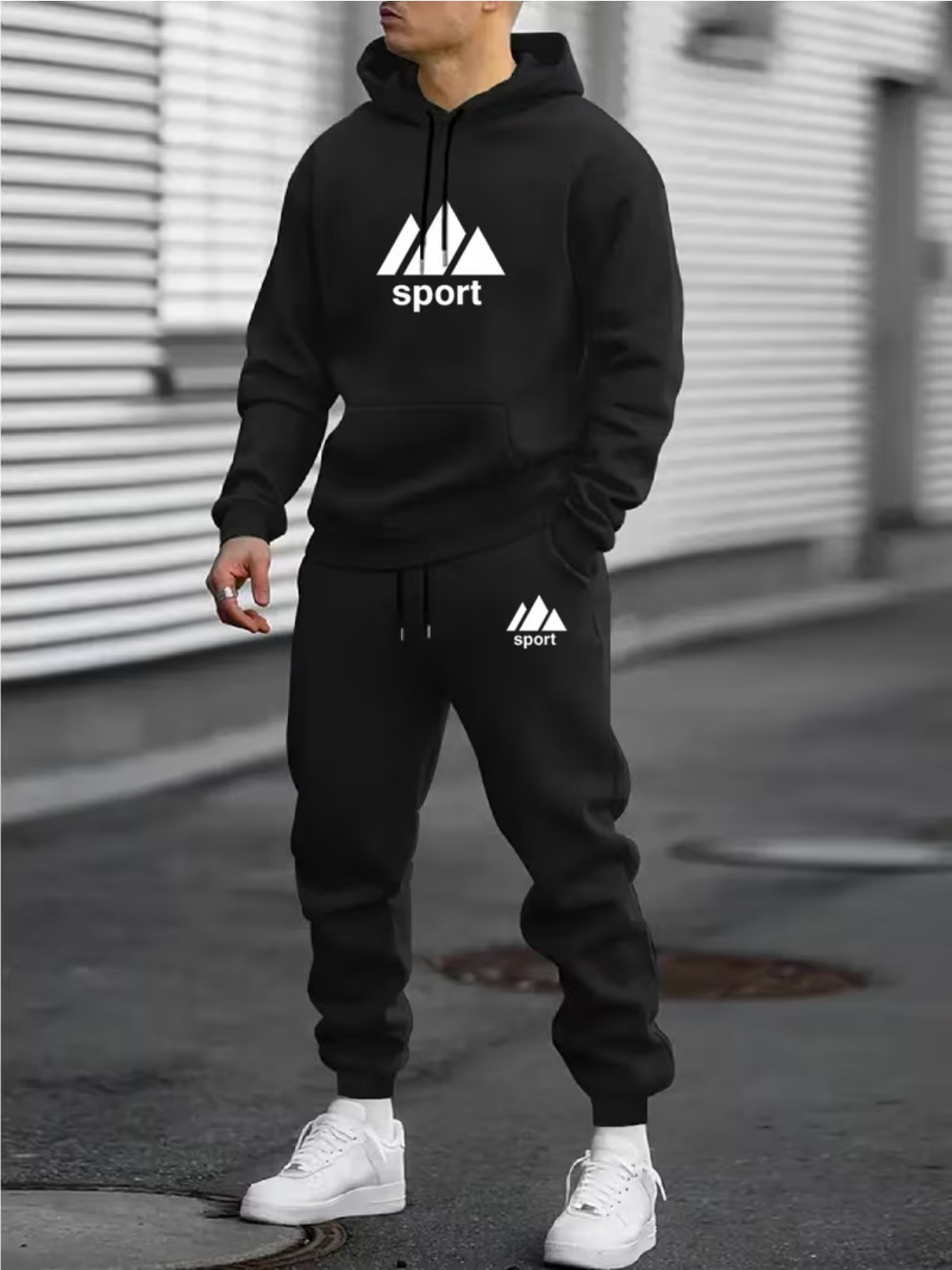 Joggers Pants - ชุดวอร์มผู้ชาย 2 ชิ้น ปี 2026 ผลิตจากผ้านุ่มเป็นมิตรต่อสิ่งแวดล้อม