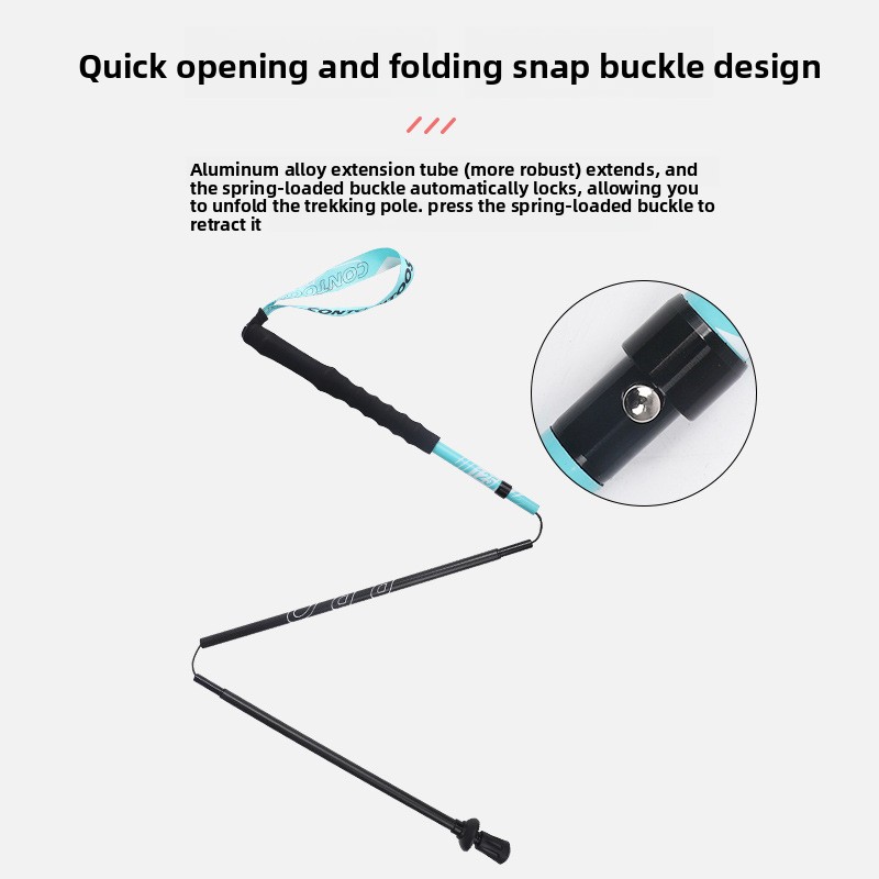 ไม้เท้าเดินป่าแบบไล่สี น้ำหนัก - Trekking Pole Carbon บทวิจารณ์และราคา