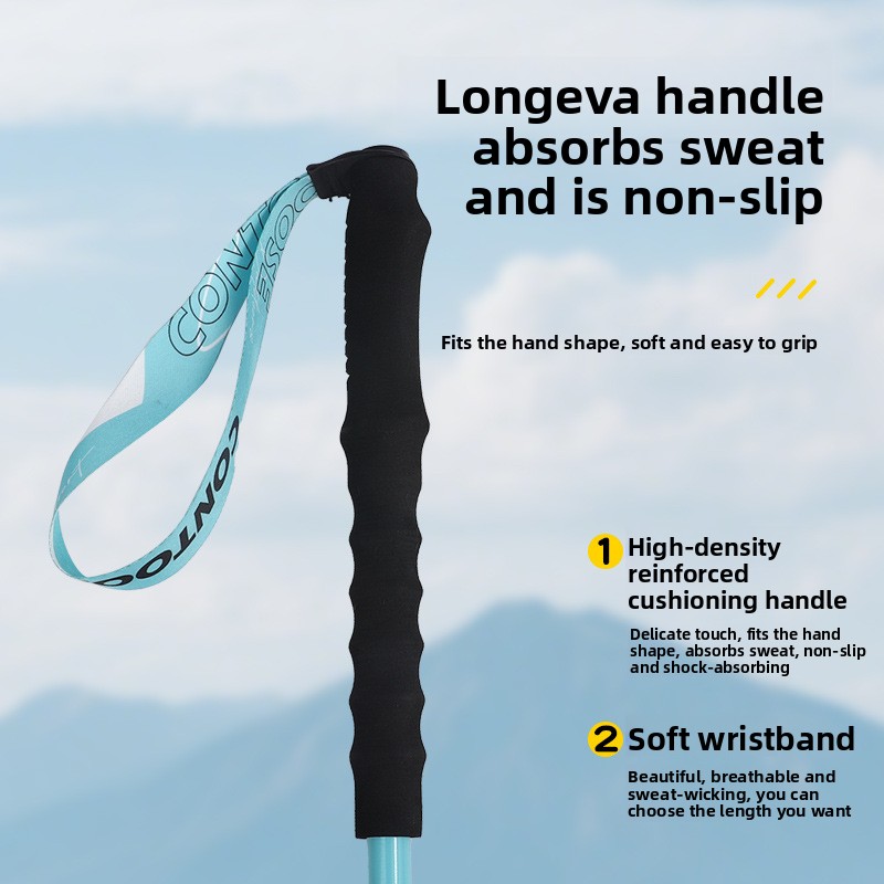 ไม้เท้าเดินป่าแบบไล่สี น้ำหนัก - Trekking Pole Carbon บทวิจารณ์และราคา